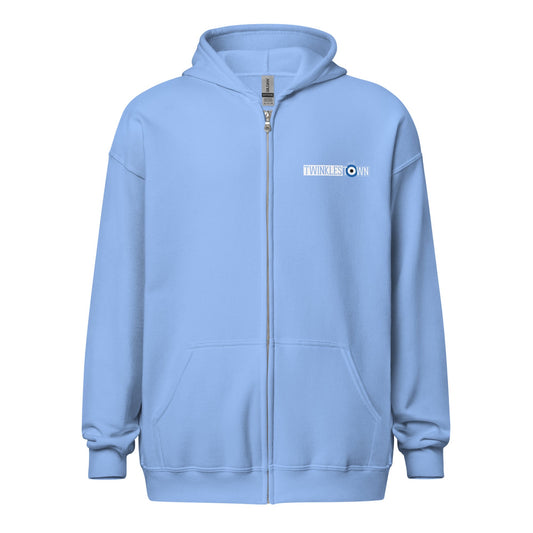 Blue Blend Zip Hoodie