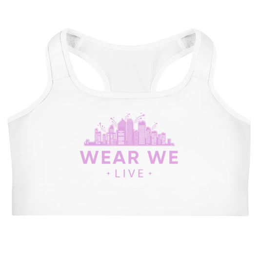 Wear We Live Plum Sports Bra