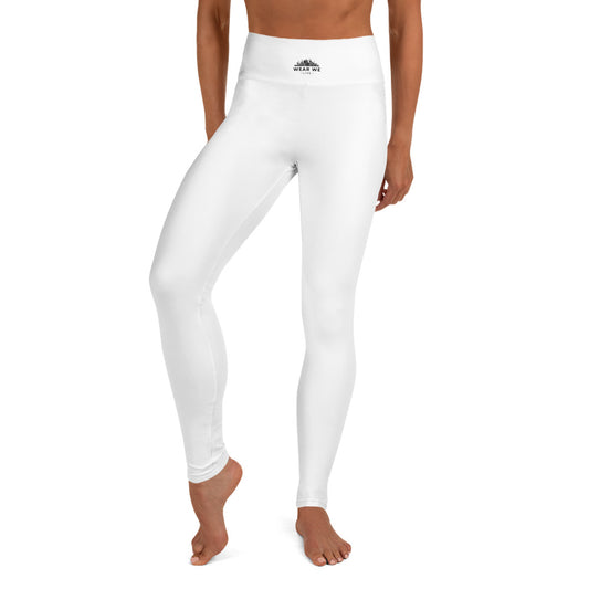 Lift & Sculpt: White Yoga Leggings